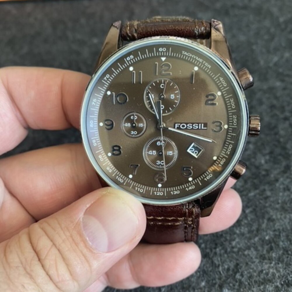 Fossil Tachymeter Watch Brown